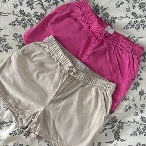 The Children's Place Kids Shorts - Fuchsia and Beige